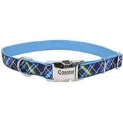 RIBBON Collar, Navy Plaid