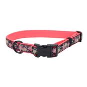 RIBBON Collar, Black &amp;amp; Pink Flowers image