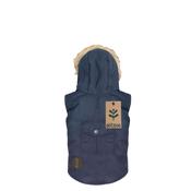 SOTNOS Fur Trim Parka Navy image