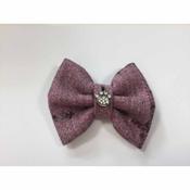 BERTS BOWS Tweed Bow Poppy Pink image