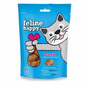 FELINE HAPPY Duck Flavoured Cat Treats, 60g
