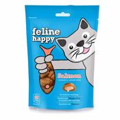 FELINE HAPPY Salmon Flavoured Cat Treats, 60g
