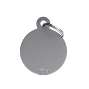 MY FAMILY Big Round Aluminium Grey Tag image