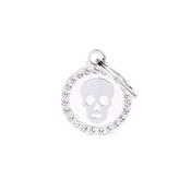 MY FAMILY Glam Skull White ID Tag image