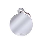 MY FAMILY Big Chromed  Brass ID Tag image