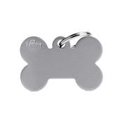 MY FAMILY Big Grey Bone Aluminium ID Tag image