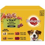PEDIGREE Mixed Selection with Carrots in Gravy Pouch, 12x100g image