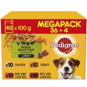 PEDIGREE Mixed Selection with Carrots in Gravy Pouch, Megapack 40 for the price of 36 image
