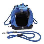 M-PETS Remix Travel Carrier with Lead &amp;amp; Shoulder Belt, Blue image