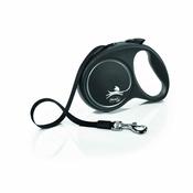 FLEXI BLACK DESIGN Large Tape Dog Lead, 5m image
