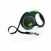 FLEXI BLACK DESIGN Medium Tape Dog Lead, 5m image