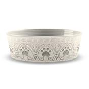 Medallion Paw Print Pet Bowl, Large image