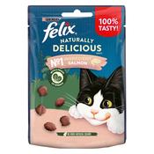 FELIX Naturally Delicious Cat Treats, Salmon &amp;amp; Spinach 50g image