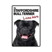 My Staffie Lives Here Sign image