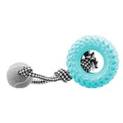 TUFFS Pastel Fling &amp;amp; Chew Tyre Dog Toy image