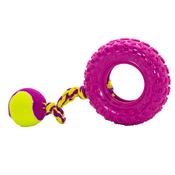 TUFFS Fling &amp;amp; Chew Tyre Dog Toy, Large image