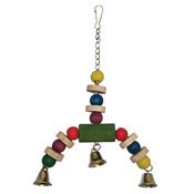 HAPPY PET Jingler Wood Bird Toy image