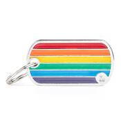 MY FAMILY Rainbow Flag Pet ID Tag image