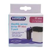 INTERPET Internal Power Filter Monthly Service Kit, 3 Pack image
