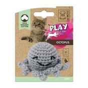 M-PETS 100% Organic Cotton Grey Octopus Cat Toy image