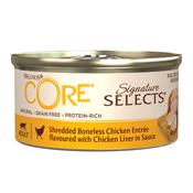 WELLNESS CORE Shredded Chicken &amp;amp; Liver Cat Food, 79g image