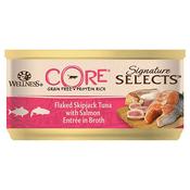 WELLNESS CORE Flaked Tuna &amp;amp; Salmon Cat Food, 79g image
