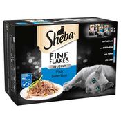 SHEBA Fine Flakes Fish Cat Food Pouch, 12x85g image