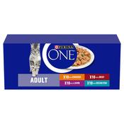 PURINA ONE Adult Cat Food, Mini Fillets in Gravy, 40x85g image