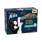 FELIX  Deliciously Sliced Adult Wet Cat Food Ocean Selection, 12x80g image