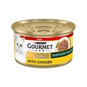 GOURMET Gold Succulent Delights Adult Wet Cat Food Chicken, 85g image