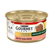 GOURMET Gold Succulent Delights Adult Wet Cat Food Salmon, 85g image