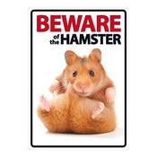 Beware Of The Hamster Sign image