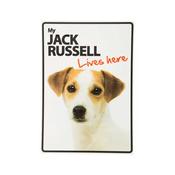 My Jack Russell Lives Here Sign