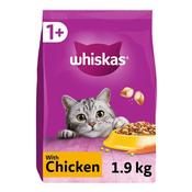 WHISKAS Complete Adult Cat Food, Chicken 1.9kg image