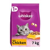 WHISKAS Complete Adult Cat Food, Chicken 7kg image