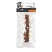 M-PETS Rawhide Bone with Duck, 6 Pack image