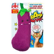 BAM! 100% American Catnip Filled Aubergine Genie image
