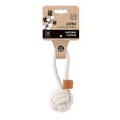 M-PETS Coto Loop Ball for Dogs, White image
