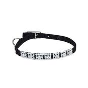 LI'L PALS Jeweled Nylon Black Dog Collar, X-Small image