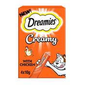 DREAMIES Creamy Cat Treats with Chicken, 4x10g image