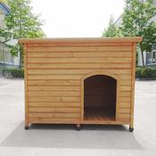 BLUE PAW Flat Roof Wooden Kennel, X-Large