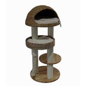 BLUE PAW X-Large Solid Wood &amp;amp; Rattan Cat Tree image