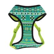 RIBBON Designer Wrap Adjustable Dog Harness, Lime Stars image