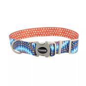 SUBLIME Adjustable Dog Collar, Blue Diamond Dots image