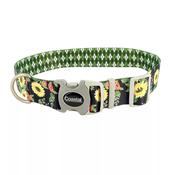 SUBLIME Adjustable Dog Collar, Sunflower &amp;amp; Green Argyle image