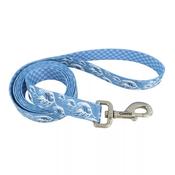 SUBLIME Reversible Dog Lead, Blue Waves &amp;amp; Checkers image