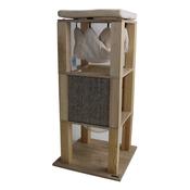 BLUE PAW Cat Scratcher with Hammock &amp;amp; Solid Wood Pillars image