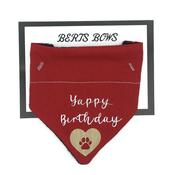 BERTS BOWS Yappy Birthday Bandana image