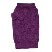 SOTNOS Bow Jumper for Dogs, Purple image