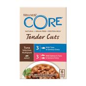WELLNESS CORE Cat Tender Cuts Tuna Selection Multipack, 6x85g image